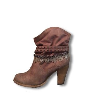 Not Rated boho bling ankle bootie